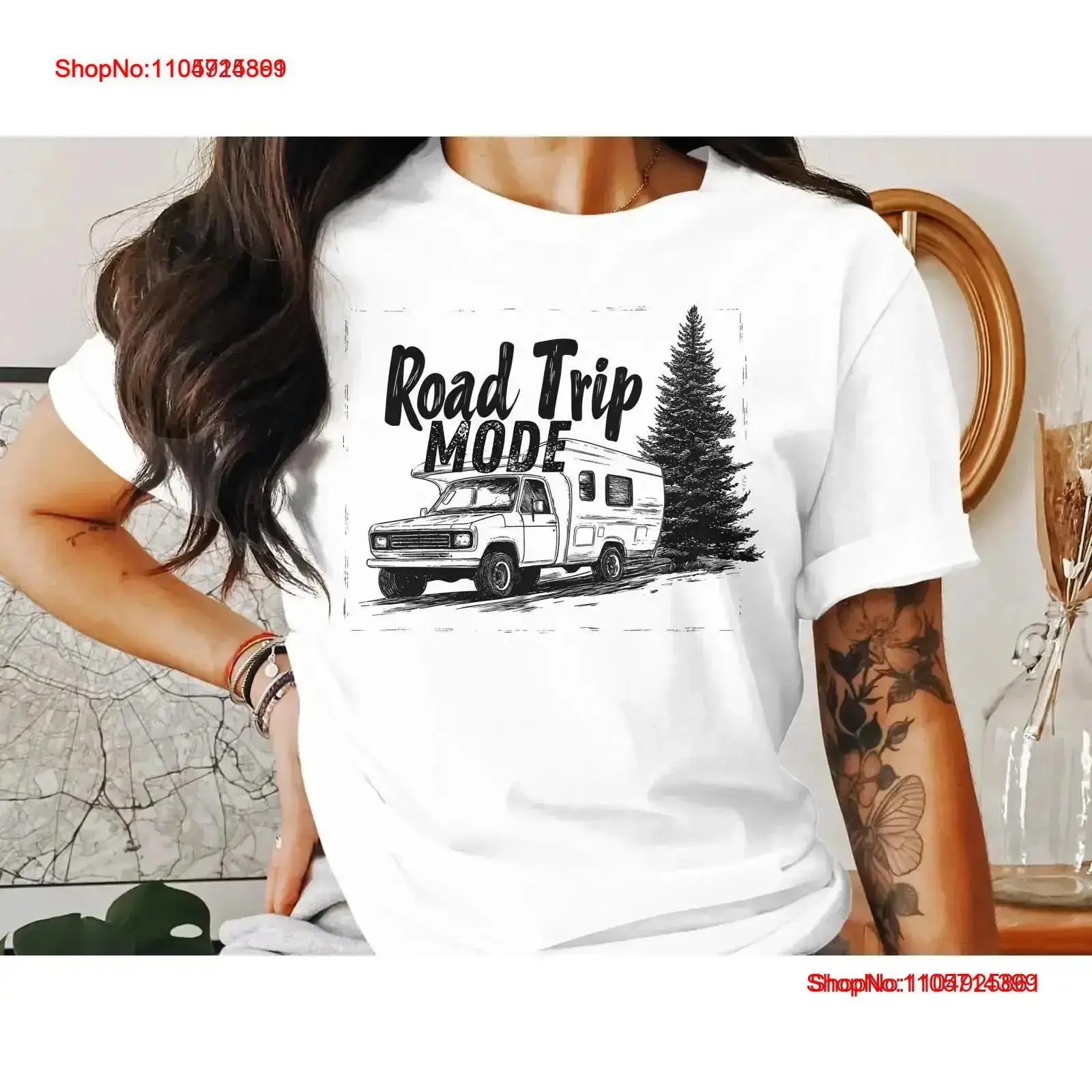 Road Trip Mode T Shirt Camping - Outdoor Adventure Rv 评论和价格