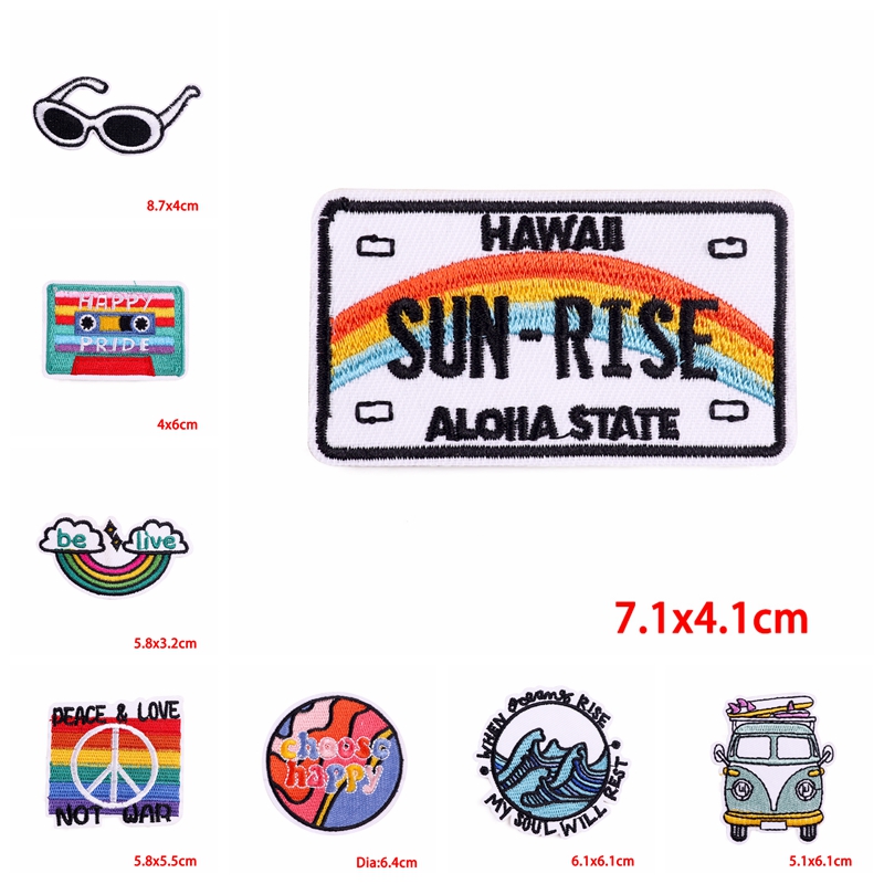 10PCS Iron On Patches Outdoor  - Outdoor Adventure Travel Show 评论和价格