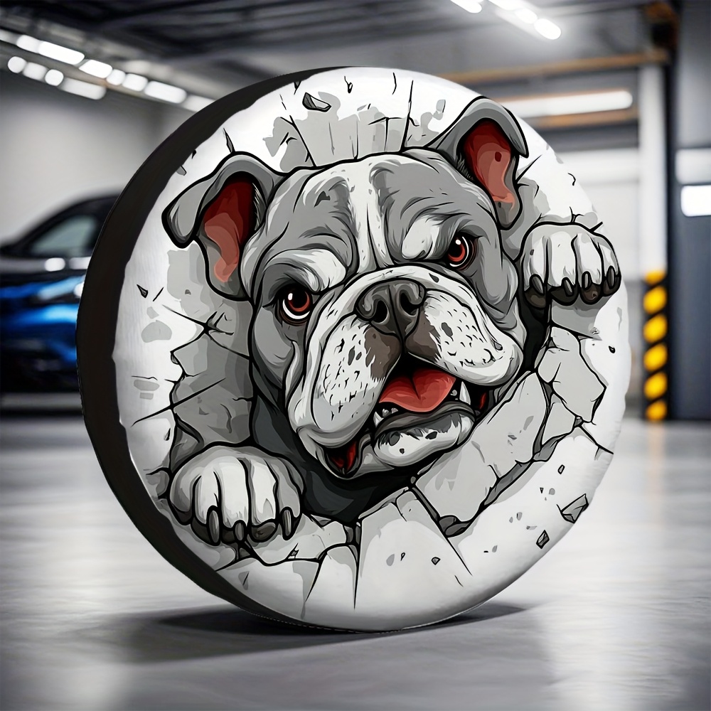1pc Bulldog RV Wheel Cover - D - Outdoor Adventure Rv 评论和价格